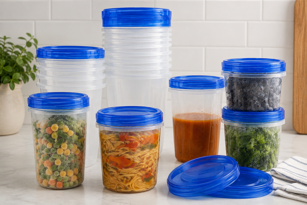 Tafura Freezer Containers for meal prep, freezer storage, and keeping food fresh